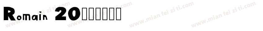 Romain 20字体转换